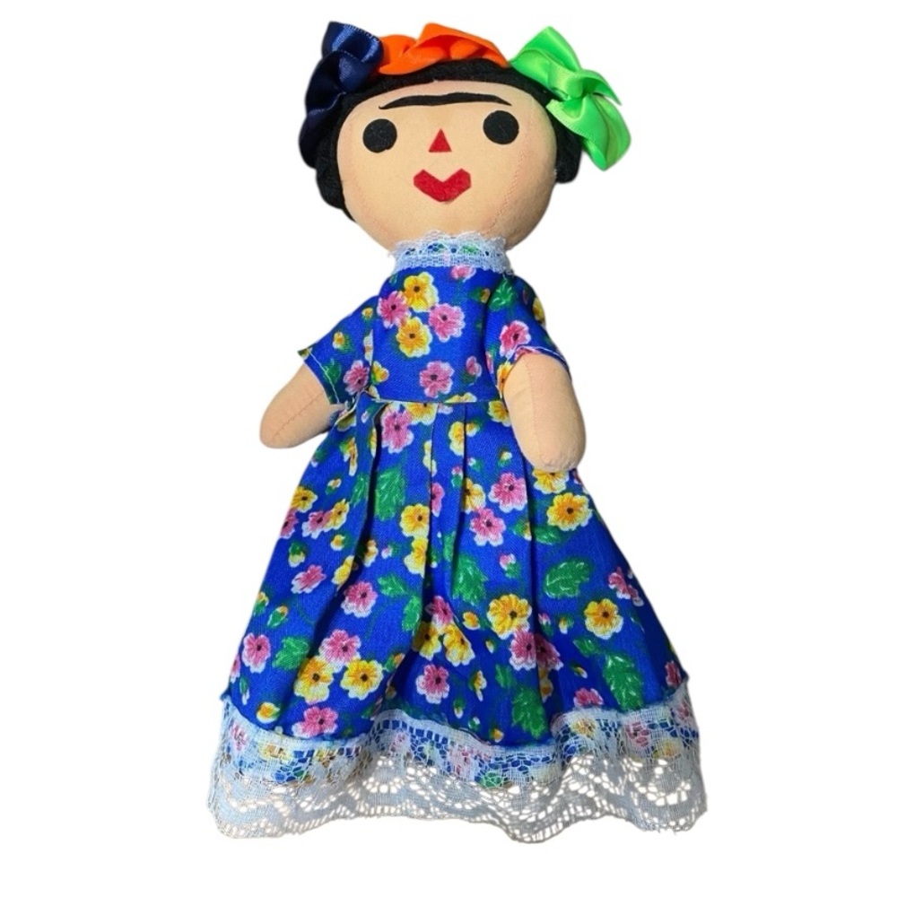 Frida Kahlo Handmade Artesenal Mexican doll